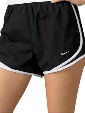Nike Tempo Dri-Fit Mid-Rise Running Shorts Black and White Size XXL